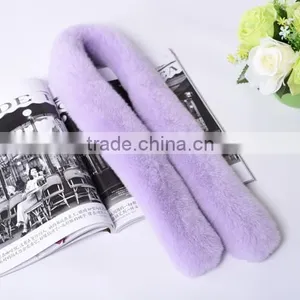 2016/2017 Mini Fur Scarf Women Small Size Scarf With Rex Rabbit Fur Fashion KZ160055 thumbnail-5