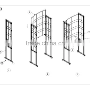 Promotion Mosaic / Stone / Ceramic Floor Tile Display Stand thumbnail-3
