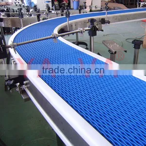 Customized Plastic Blue Color 90 Degree Curve Belt Conveyor thumbnail-5