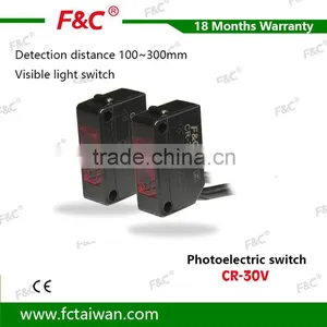 High Quality F&C CR Series Photoelectric Sensors CR-30V IP66 Sensor Switches thumbnail-1