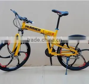 26-inch Folding Mountain Bike 21 Speed High-carbon Steel Mountain Bike thumbnail-1