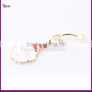 Christmas Santa Claus Belly Ring thumbnail-4