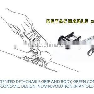 1.5" Detachable Stainless Steel Truck Ratchet Buckle Handle Ratchet Straps thumbnail-2