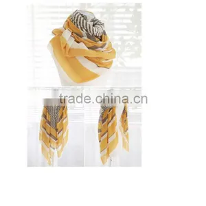 2013 Hotsale 100% Polyester Geometic Stripe Printed Scarf thumbnail-1