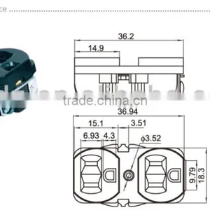 AS-03 Industrial Power Socket,10a dc Power Connector,connector for dc Motor thumbnail-4