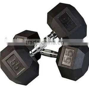 Rubber Coated Hex Dumbbell thumbnail-1