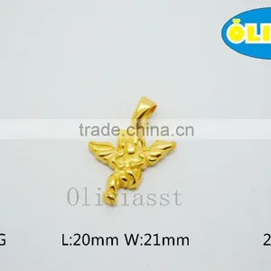 Olivia 2016 New Fashion Modern 316 Stainless Steel Cast Metal Love Lovely Angel Cupid Pendant thumbnail-1