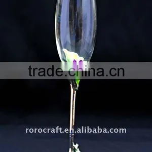 Pewter Design Wedding Champagne Flute thumbnail-1
