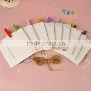 Photo Deco Paper Frame + Wooden Clothespin + Deco String Set_3x5 Inch Post thumbnail-6