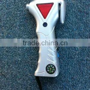7 in 1 Emergency Auto Tool Hammer Seatbelt Cutter thumbnail-1