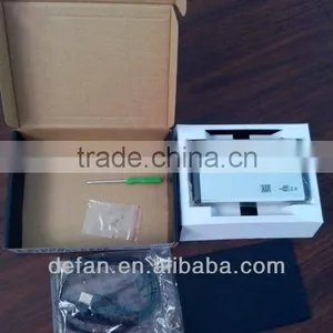2.5" USB2.0 SATA HDD Enclosure With Carry Protection Case - Silver and Black thumbnail-1