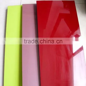 18mm Cheap Laminated High Glossy UV MDF For Kitchen Furniture thumbnail-4