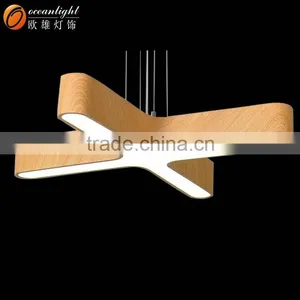 X Shape Acrylic + Aluminum Material Pendant Light Modern Suspension Light OFUW007-60*60W thumbnail-1