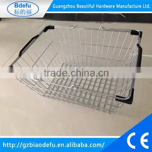 400mm*300mm*190mm Supermarket Metal Hand Basket Shopping Baskets thumbnail-1