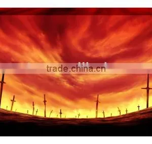 Red Warm Sky Decorative Wall Panel thumbnail-1