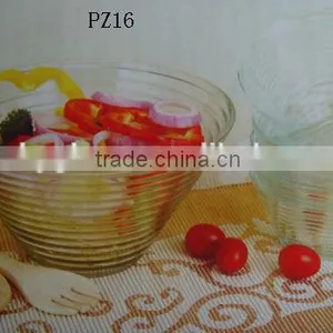Wide Mouth Glass Material Salad Bowl Dinnerware thumbnail-1