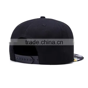 Wholesale Custom Design Your Own Logo Simple Blank Cheap Snapback Caps thumbnail-3
