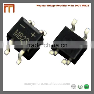 Surface Mount Regular Bridge Rectifier 0.5A 200V MB2S thumbnail-1