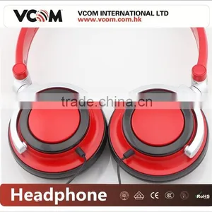 VCOM 2015 Foldable Stereo Headphone for DJ From China Factory thumbnail-6