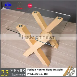 Modern Wooden Tempered Glass Coffee Table thumbnail-1