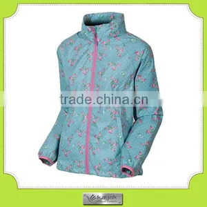 Custom-made Nylon Printed Logo Winter Jackets for Young Women thumbnail-2