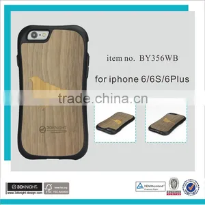 3D Laser Engraved Wood Bamboo Cell Phone Case for Iphone Cover thumbnail-1