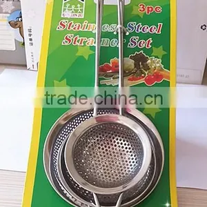 Highly Polished Satin-finished 18/10 Stainless Steel Kitchen Utensils Skimmer Integrated Hanging Loop S63 thumbnail-4