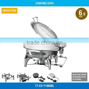 Chafing Dish Burner - 6 L, Glass Cover, Mechanical Hinge, TT-CD-Y1060BL thumbnail-1