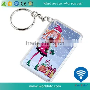 Waterproof 13.56MHZ F08 Compatible 1k RFID Keyfob/ Keychain/ Key Tag thumbnail-2