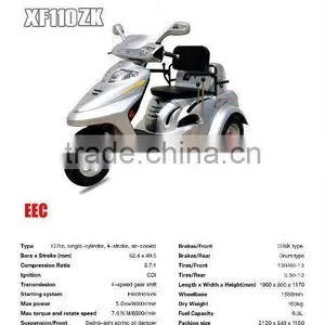 Handicapped 110cc Motorycle From Pioneer Company EEC thumbnail-1