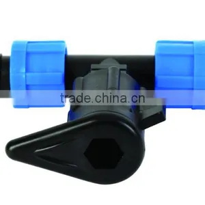 Plastic Irrigation Black Tee Hose Fitting for Lay Flat Hose thumbnail-1