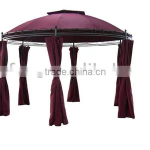 Round Steel Gazebo Polyester Cover With PA Coated thumbnail-1