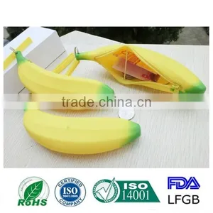 New Fashion Yellow Banana Shape Change Silicone Pocket, Silicone Coin Purse thumbnail-3