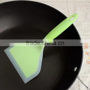 Silicone Nylon Pancake Pizza Egg Spatula Turner Wide no Hurt to Pan thumbnail-1