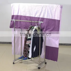 Garment Rack With Bottom Shelves and Clothes Rack thumbnail-1
