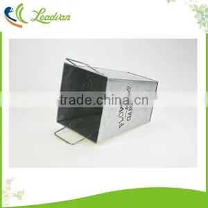 Flowers and Garden Large Metal Tall Square Flower Planters thumbnail-5