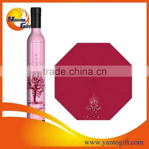 Custom Pink Color Three Folds Umbrella for Promotion thumbnail-4