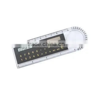 Super 10cm Plastic Ruler Calculator and Magnifier thumbnail-2
