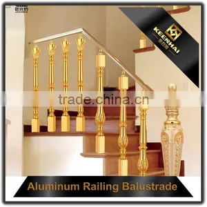 Floor Mounted Indoor Stairs Aluminum Handrail Profile thumbnail-2