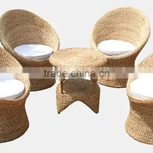 Polly Rattan Round Stools and Table thumbnail-2