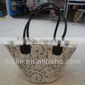 Natural Seagrass Handmade Fashion Bag With Handle thumbnail-1