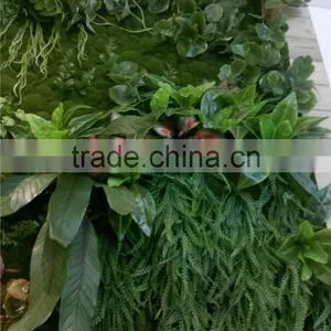 Fake Plant Free Combination Grass Flower Green Wall for Hotel Office Decoration thumbnail-1