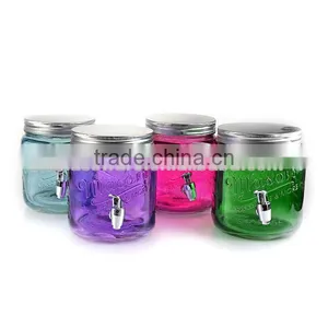 2.5L Portable Spray Colors Glass Beverage Dispenser thumbnail-1