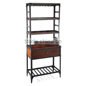 Kitchen Bakers Rack With Drawers thumbnail-1