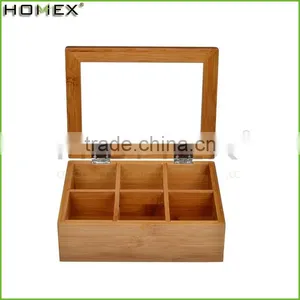 Natrual Finish Bamboo Packing Tea Box Wholesale/Homex_Factory thumbnail-1