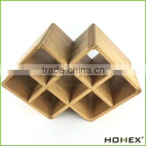 Eco-friendly Bamboo Funny Wine Bottle Holder Homex-BSCI thumbnail-3