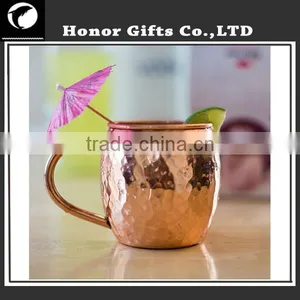 High Quality Manufacturer Hammered 100% Pure Copper Mug thumbnail-5