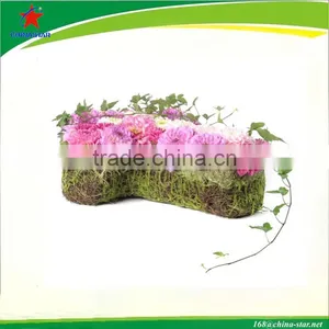 Moss Rattan Cross Planter thumbnail-1