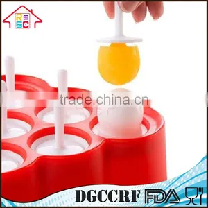 Set of 9 Silicone Mini Pop Molds Kitchen Tools Ice Cream Popsicle Maker thumbnail-6