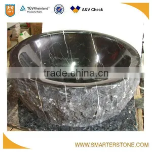 Black Granite With Natural Surface Outside Washbasin Design thumbnail-2